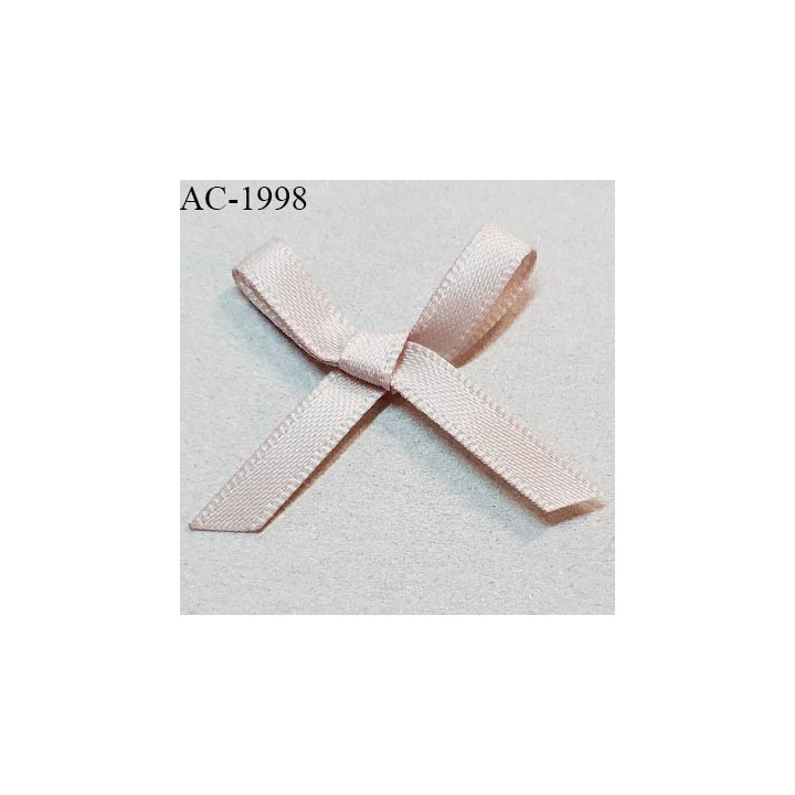 Noeud lingerie couleur beige haut de gamme largeur 30 mm hauteur 28 mm prix à l'unité