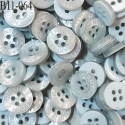 Bouton 11 mm très haut de gamme inscription Gentleman Farmer couleur gris bleu 4 trous prix à la pièce