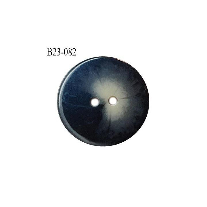 Bouton 23 mm couleur noir et gris  2 trous diamètre 23 mm épaisseur 3.5 mm prix à l'unité