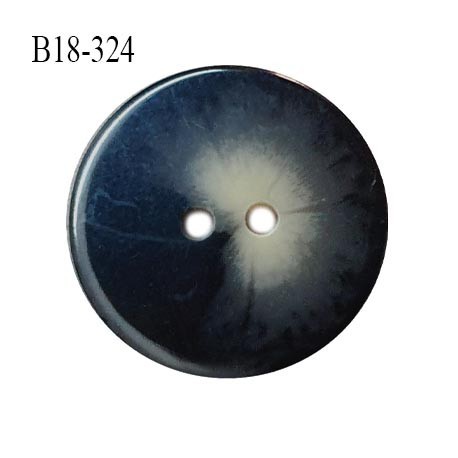 Bouton 18 mm couleur noir et gris 2 trous diamètre 18 mm épaisseur 3.5 mm prix à l'unité