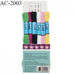 Mini pack de 6 échevettes DMC en coton 100% mercerisé pour bracelets et autres loisirs créatifs prix à l'unité
