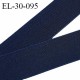 Elastique 30 mm couleur bleu marine bonne élasticité allongement +110% largeur 30 mm prix au mètre