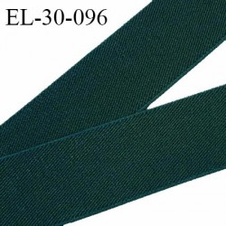 Elastique ceinture et bretelle 30 mm couleur vert bonne élasticité allongement +110% largeur 30 mm prix au mètre