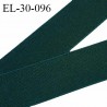 Elastique 30 mm couleur vert bonne élasticité allongement +110% largeur 30 mm prix au mètre