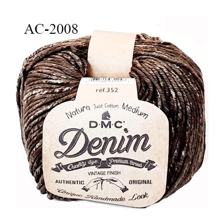 Pelote Coton à tricoter et au crochet Natura Denim poids 50 grs longueur  75m ref 352