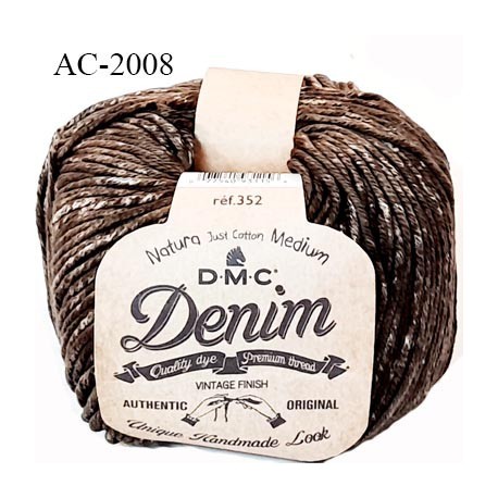 Pelote Coton à tricoter et au crochet Natura Denim poids 50 grs