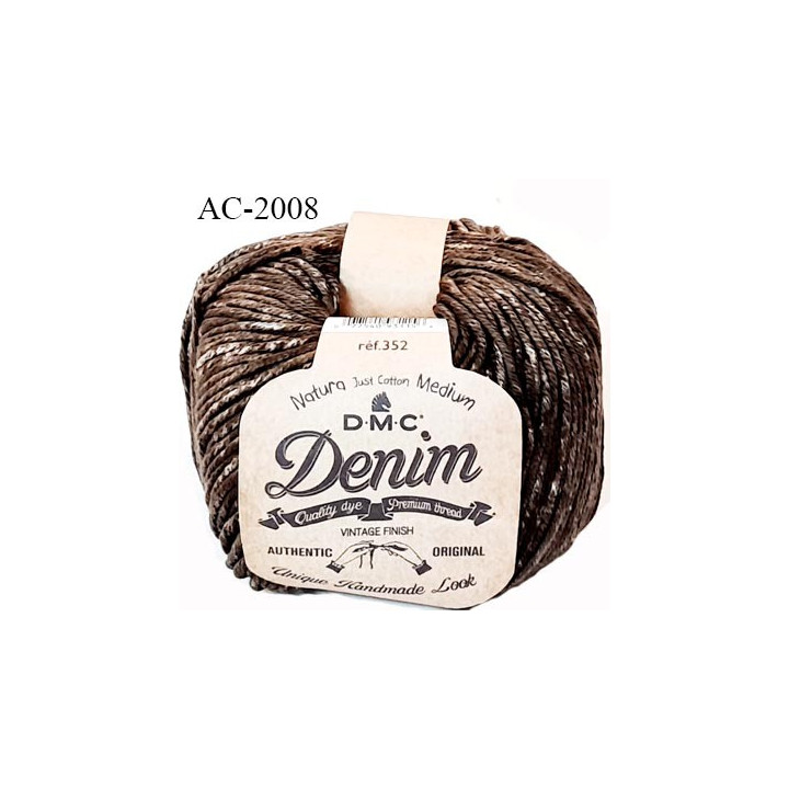 Pelote Coton à tricoter et au crochet Natura Denim poids 50 grs longueur 75m