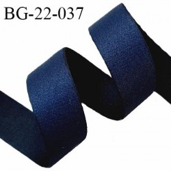 Devant bretelle 22 mm en polyamide attache bretelle rigide pour anneaux couleur bleu marine brillant haut de gamme prix au mètre