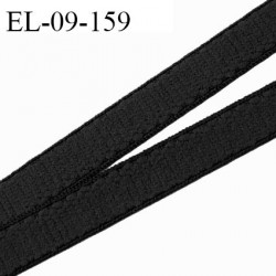 Elastique 9 mm lingerie haut de game couleur noir très doux au toucher style velours fabriqué en France prix au mètre