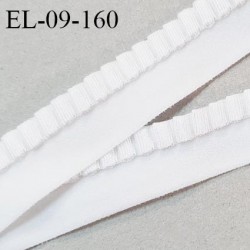 Elastique picot 9 mm lingerie couleur écru largeur 9 mm haut de gamme fabriqué en France allongement 120% prix au mètre