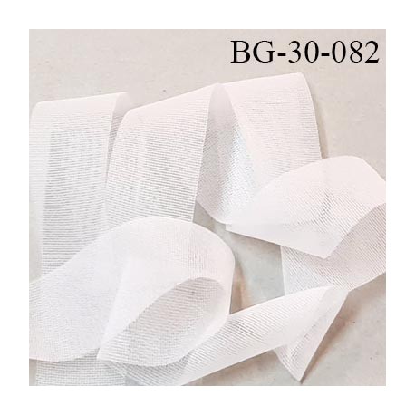 Galon thermocollant bande jersey 30 mm pour vos réalisations couleur blanc largeur 30 mm facile à coller prix au mètre