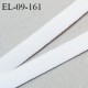 Elastique 9 mm lingerie haut de gamme couleur blanc petit grain largeur 9 mm allongement +80% fabriqué en France prix au mètre