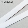 Elastique 9 mm lingerie haut de gamme couleur blanc petit grain largeur 9 mm allongement +80% fabriqué en France prix au mètre