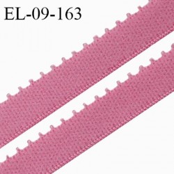 Elastique picot 9 mm lingerie couleur rose ballerine largeur 9 mm haut de gamme fabriqué en France prix au mètre