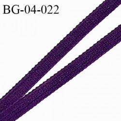 Droit fil à plat 4 mm spécial lingerie et couture du prêt-à-porter polyester couleur violet fabriqué en France prix au mètre