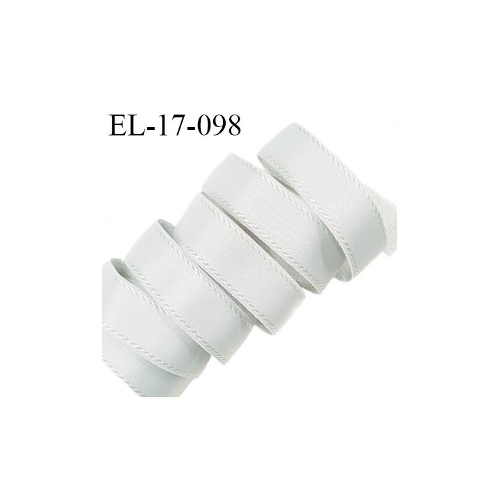 Elastique 16 mm bretelle et lingerie avec surpiqûres couleur gris galaxie fabriqué en France prix au mètre