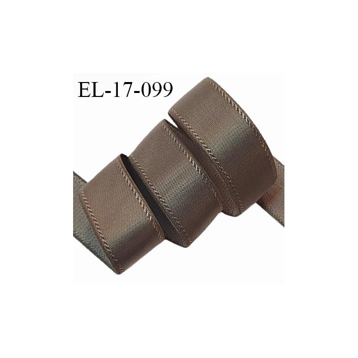 Elastique 16 mm bretelle et lingerie avec surpiqûres couleur muscade fabriqué en France pour une grande marque prix au mètre