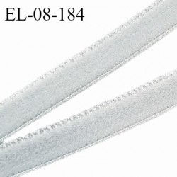 Elastique picot 8 mm haut de gamme couleur gris largeur 8 mm prix au mètre