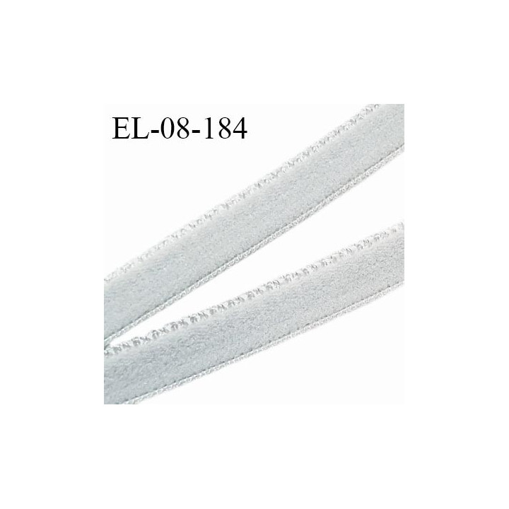Elastique picot 8 mm haut de gamme couleur gris largeur 8 mm prix au mètre