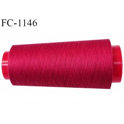 Cone 2000 m fil Polyester n° 120 couleur groseille longueur 2000 mètres fil Coats Epic bobiné en France
