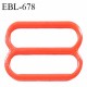 Réglette 19 mm de réglage de bretelle pour soutien gorge et maillot de bain en pvc orange prix à l'unité