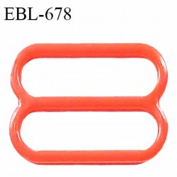 Réglette 19 mm de réglage de bretelle pour soutien gorge et maillot de bain en pvc orange prix à l'unité