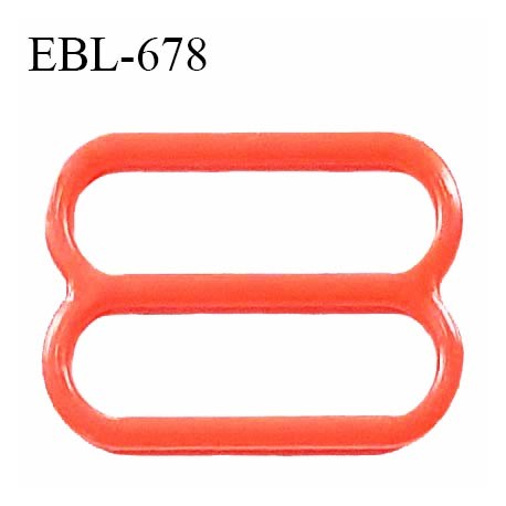 Réglette 19 mm de réglage de bretelle pour soutien gorge et maillot de bain en pvc orange prix à l'unité