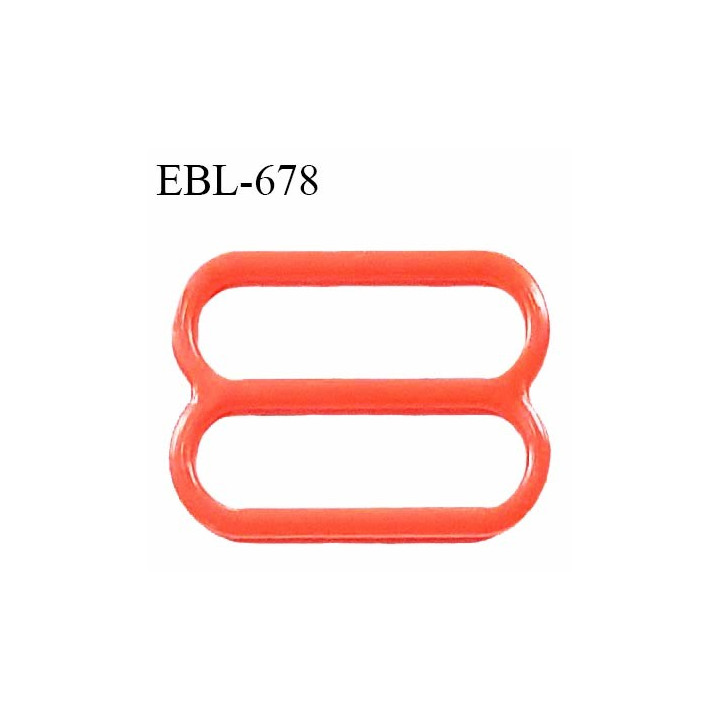 Réglette 19 mm de réglage de bretelle pour soutien gorge et maillot de bain en pvc orange prix à l'unité