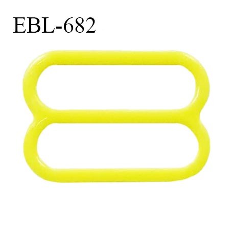 Réglette 19 mm de réglage de bretelle pour soutien gorge et maillot de bain en pvc jaune prix à l'unité