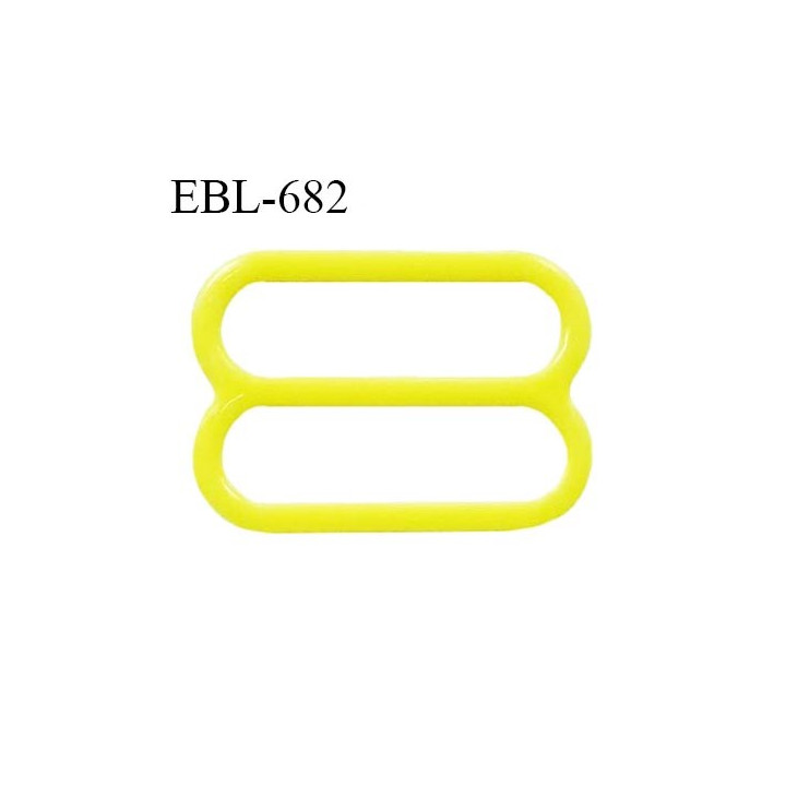 Réglette 19 mm de réglage de bretelle pour soutien gorge et maillot de bain en pvc jaune prix à l'unité