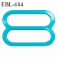 Réglette 19 mm de réglage de bretelle pour soutien gorge et maillot de bain en pvc bleu turquoise prix à l'unité