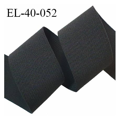 Elastique plat 40 mm haut de gamme fabriqué en France couleur noir bonne élasticité allongement +120% prix au mètre
