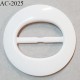 Boucle 43 mm pvc couleur naturel diamètre 69 mm épaisseur 5 mm largeur du passage pour sangles et autres 43 mm prix à l'unité