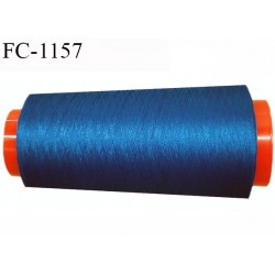 Cone 1000 m fil Polyester n° 120 couleur bleu azur longueur 1000 mètres fil Coats Epic bobiné en France