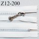 Fermeture zip 12 cm non séparable couleur naturel curseur couleur chrome largeur 2.5 cm zip nylon prix à la pièce