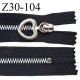 Fermeture zip 30 cm couleur noir séparable largeur 2.7 cm glissière métal et curseur en forme de coeur prix à l'unité