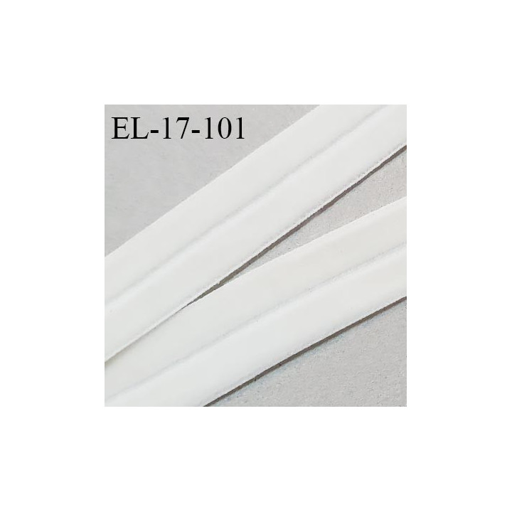 Elastique lingerie 16 mm pré plié velours couleur naturel très doux au toucher largeur 16 mm prix au mètre