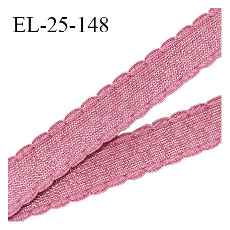 Elastique 25 mm bretelle et lingerie couleur rose ballerine fabriqué en France pour une grande marque prix au mètre