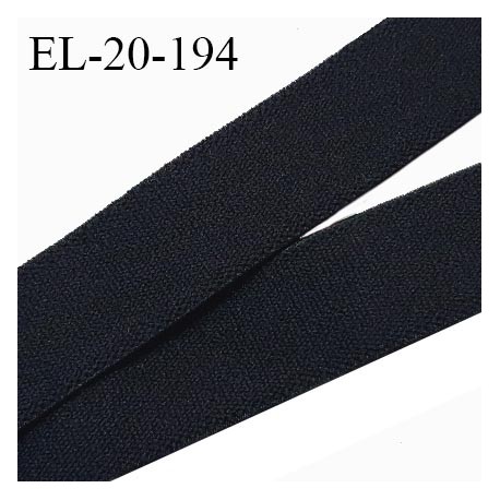 Elastique lingerie 20 mm sous bande haut de gamme couleur noir largeur 20 mm prix au mètre