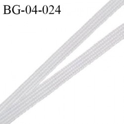 Droit fil à plat 4 mm spécial lingerie et couture du prêt-à-porter polyester couleur gris fabriqué en France prix au mètre