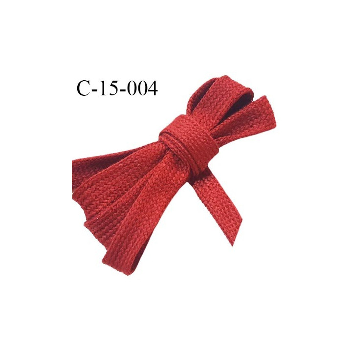 Cordon galon lacet tube largeur entre 15 mm couleur rouge prix au mètre