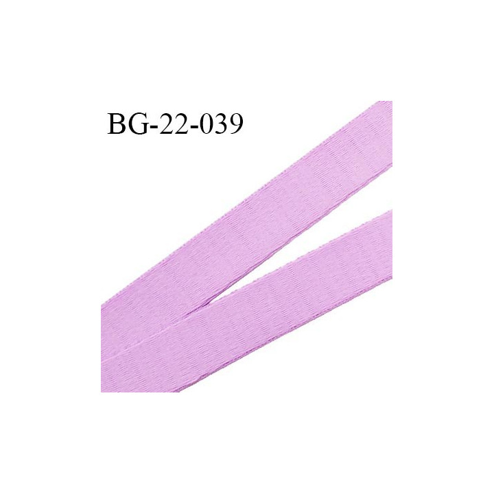 Devant bretelle 22 mm en polyamide attache bretelle rigide pour anneaux couleur parme myosotis haut de gamme prix au mètre
