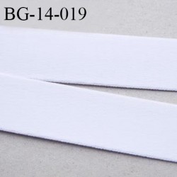 Devant bretelle 14 mm en polyamide attache bretelle rigide pour anneaux couleur blanc haut de gamme prix au mètre