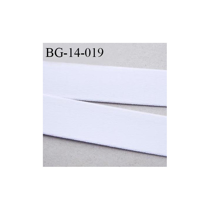 Devant bretelle 14 mm en polyamide attache bretelle rigide pour anneaux couleur blanc haut de gamme prix au mètre