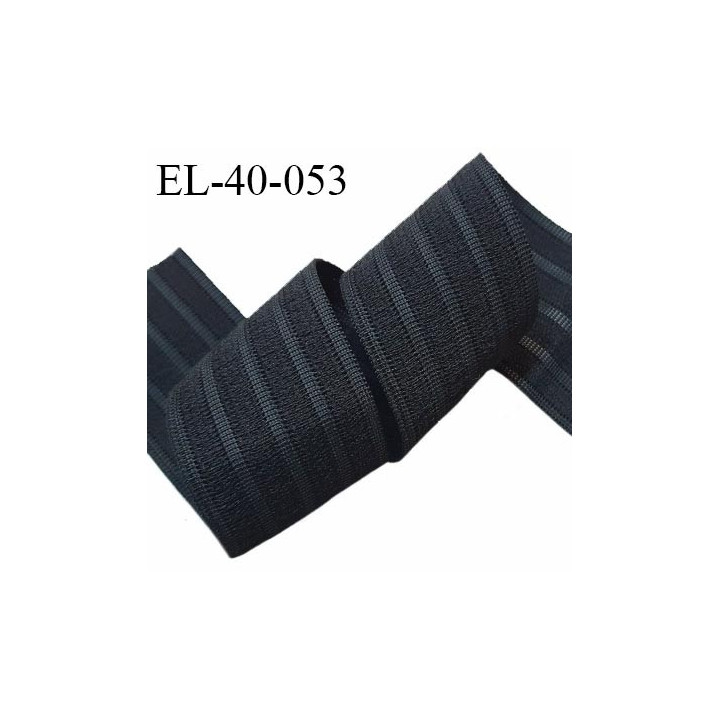 Elastique 39 mm couleur noir haut de gamme smock séchage rapide largeur 39 mm allongement +140% prix au mètre