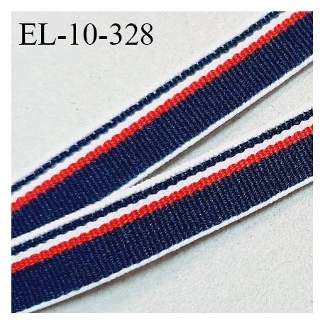 Elastique 10 mm lingerie haut de gamme fabriqué en France couleur bleu blanc rouge bonne élasticité prix au mètre