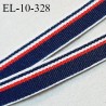 Elastique 10 mm lingerie haut de gamme fabriqué en France couleur bleu blanc rouge bonne élasticité prix au mètre