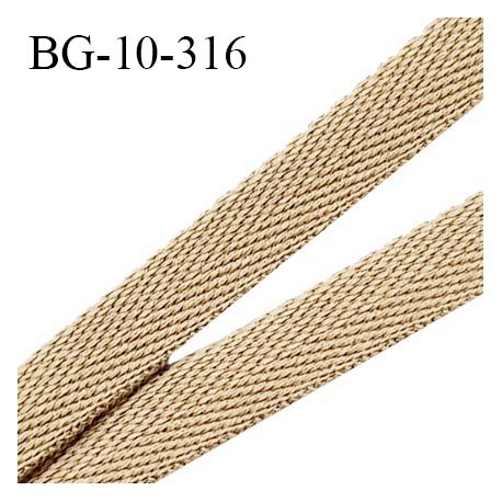 Biais sergé 10 mm couleur beige largeur 10 mm prix au mètre