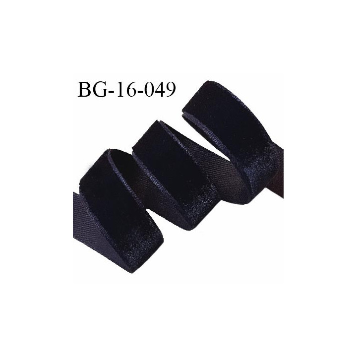 Galon ruban velours 16 mm couleur noir largeur 16 mm prix au mètre