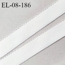 Elastique picot 8 mm haut de gamme couleur blanc largeur 8 mm fabriqué en France prix au mètre